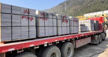 济南 芝麻灰地铺石出货日常