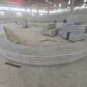 济南 芝麻白异形坐凳，自然面光面弧形加工