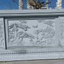 济南 芝麻白大型照壁，屏风，影壁