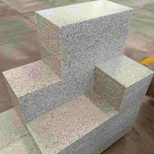 济南 白麻花岗岩荔枝面地铺石