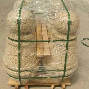 济南 黄金麻异形定制雕花——棒棒糖挡车柱