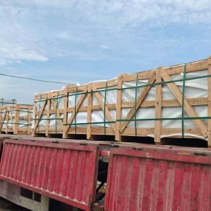 济南 芝麻白花岗岩地铺石出口专车-泰国游