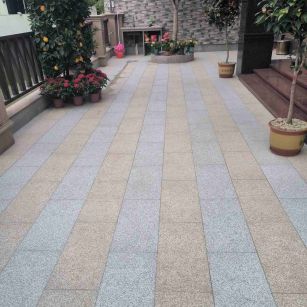 济南 黄金麻白麻荔枝面庭院铺装展示