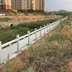 济南 白麻河道栏杆效果展示图
