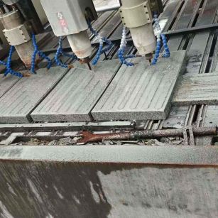 济南 芝麻白花岗岩荔枝面盲道雕刻