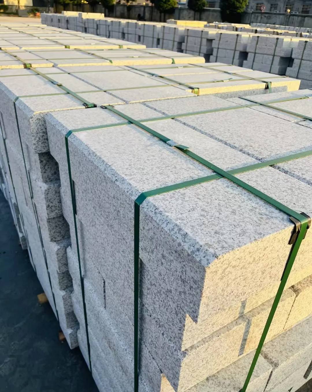 济南 白麻花岗岩路沿石，马路牙子，路缘石，平石，立缘石等