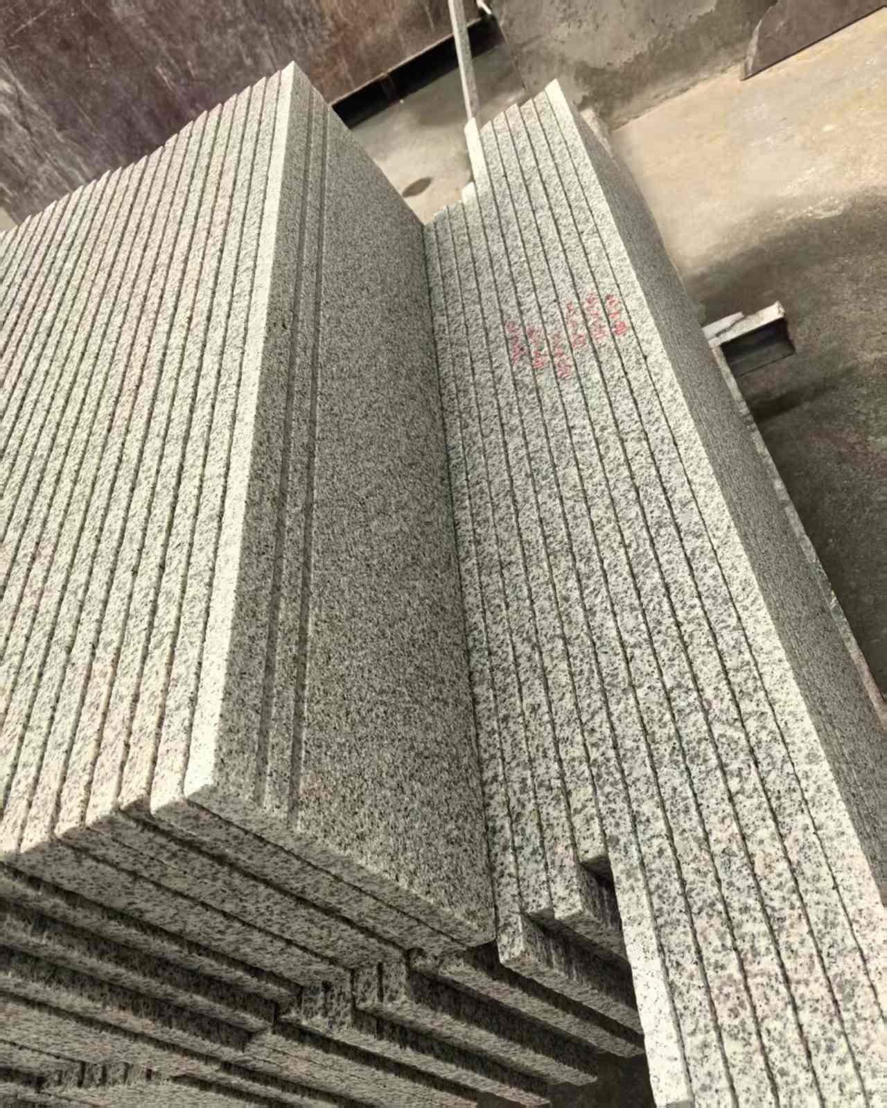 济南 白麻荔枝面花岗岩楼梯踏步
