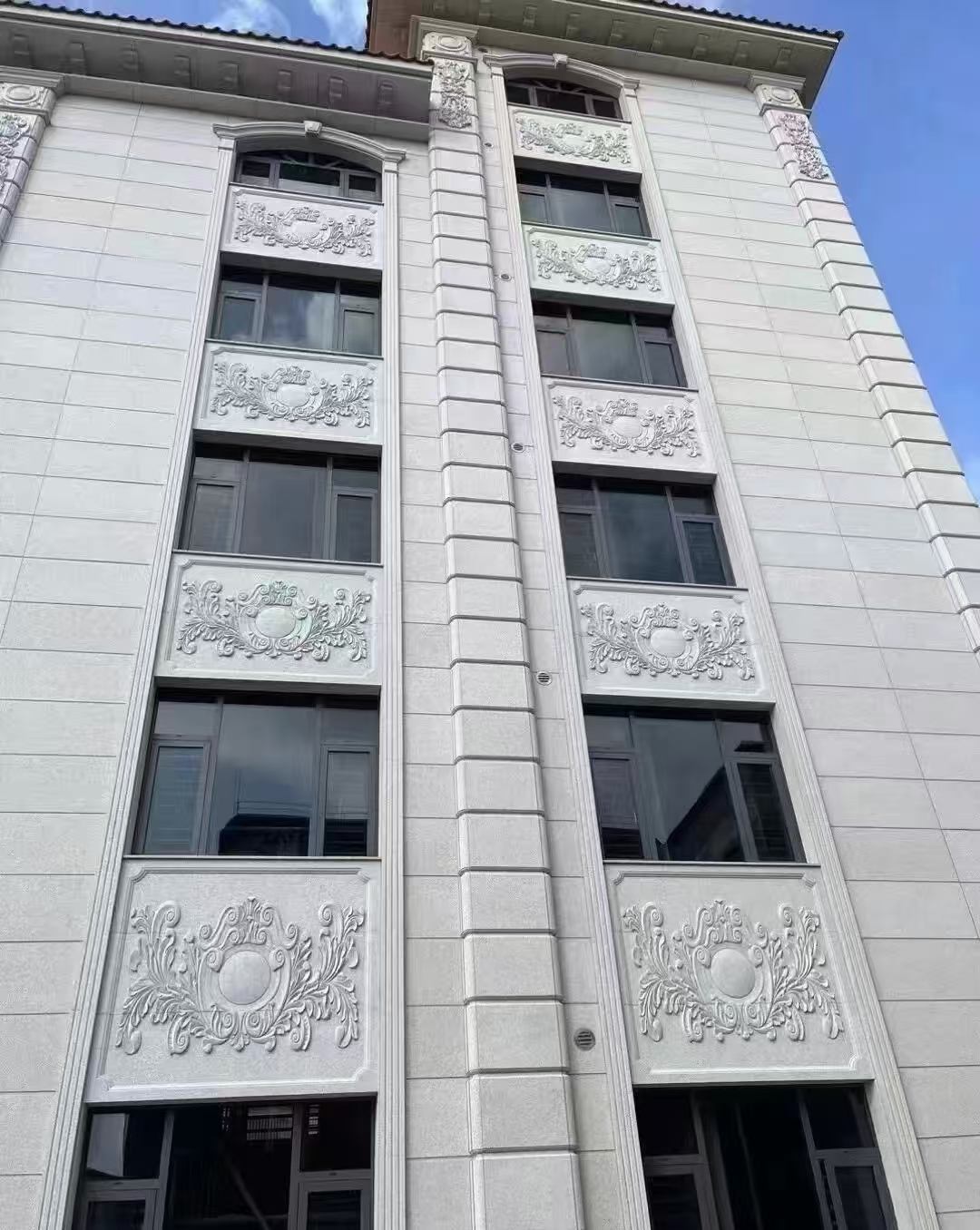 济南 白麻荔枝面花岗岩别墅外墙干挂